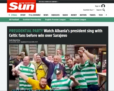 Festa me tifozët e Celtic, Meta "pushton" mediat botërore