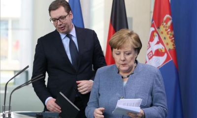 Kufijtë/Angela Merkel “ultimatum” Vuçiçit, Thaçit dhe Ramës: Do ndëshkoheni rëndë