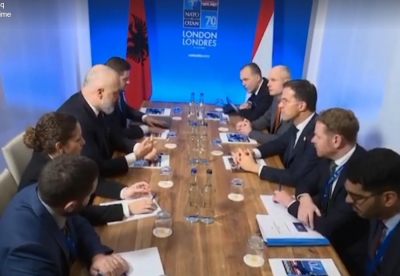 Londër, Rama takon Mark Rutte: I domosdoshëm solidariteti me Shqipërinë