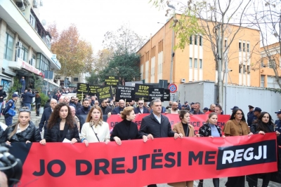 Partia e Lirisë proteston para SPAK: Desorosifikimi i drejtësisë, emergjencë kombëtare