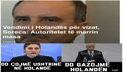 Vendimi i Hollandës për vizat, plas ironia në rrjete