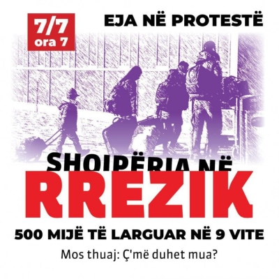 '7 Korrik' protesta e shqiptarëve Protesta e opozitës, rreth 2000 qytetarë dibranë nisen drejt kryeqytetit