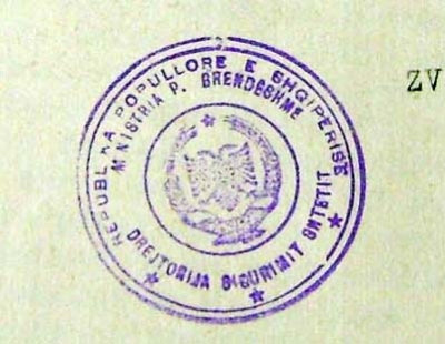 Vula e Drejtorisë së Sigurimit të Shtetit në MPB në vitin 1957