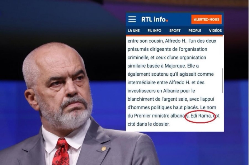 'Rama, supermafiozi që i del emri në të gjithë botën' - Berisha nxjerr artikullin e televizionit kombëtar të Belgjikës
