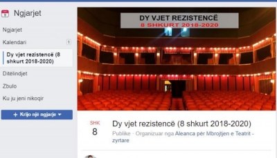 Dy vjet rezistencë/ Si e &#039;feston&#039; sot Teatri Kombëtar qëndresën qytetare