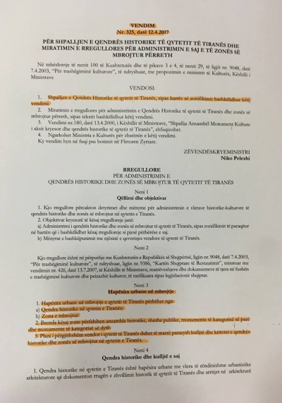 Dokumentet/Ja pse kulla tek Sahati i Tiranës përveç klienteliste dhe masaker urbane, është edhe në shkelje të ligjit