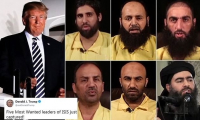 Trump: Arrestohen 5 nga terroristët më të kërkuar të ISIS