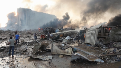 “Ishte si një bombë bërthamore. Ky vend është i mallkuar”- Një pjesë e kryeqytetit të Libanit i ngjason bombardimeve të luftës.