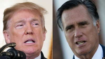 Presidenti Trump sulmon Senatorin republikan Mitt Romney