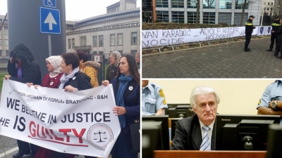 “Nënat e Srebrenicës,” shpërthyen në lot pas dënimit të Karaxhiç