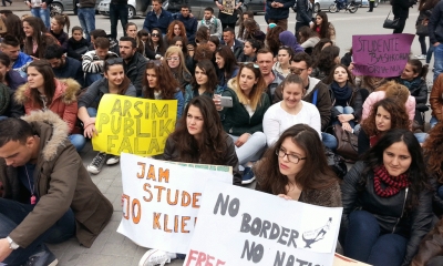 Protestë masive, nis bojkotimi i mësimit nga studentët (VIDEO)