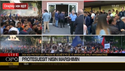 LIVE/ Ndiqni çdo moment nga protesta më e madhe e zhvilluar ndonjëherë në Shqipëri