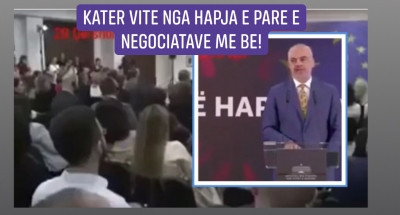 Videomesazh i Partisë Demokratike: Edi Rama gënjen shqiptarët duke thënë çdo vit se Shqipërisë iu hapën negociatat