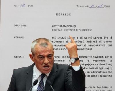 DOKUMENTI/ Opozita kërkesë Ruçit: Të ngrihet komision hetimor për rastin Cakaj