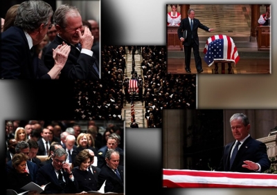 Ceremoniali për Bush, emocione që përlotën drejtues dhe ish-drejtues të botës