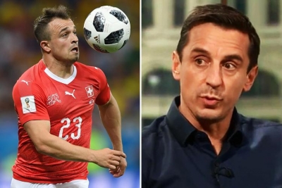 FOTO/ Gary Neville e kritikon shpesh, Shaqiri i dërgon një dhuratë shumë speciale