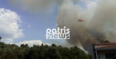 Zjarret kërcënojnë sërish Greqinë, 30 zjarrfikëse po luftojnë me flakët në qytetin e Ilidës