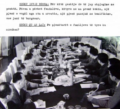 1966/Takimi dypalësh shqiptaro-kinez në Tiranë
