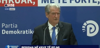 'U krye' - Fjalët e para të Sali Berishës si kryetar i PD: Kjo, mrekulli e vërtetë shqiptare!
