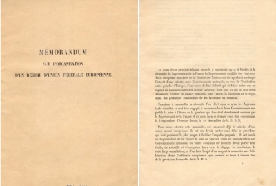 Dokumenti i 1930/ Franca i kërkoi qeverisë së Zogut të bëhej pjesë e Bashkimit Federal Evropian