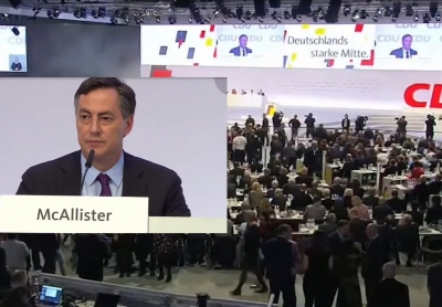 VIDEO/ Kongresi i CDU, David McAllister përshëndet nominalisht Bashën