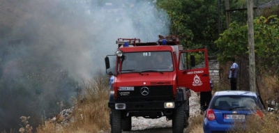 Zjarr në kodrat e Radhimës, digjen ullishtet