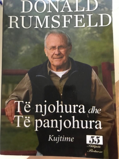 Shtepia Botuese 55 shpreh ngushellimet e saj per ndarjen nga jeta te ish Sekretarit Rumsfeld