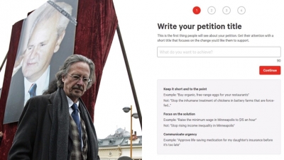 “Adhurues i Millosheviçit”, mijëra qytetarë firmosin petecionin për revokimin e çmimit Nobel