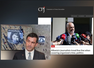 Gazetarët shqiptarë rrezikojnë jetën kur raportojnë për qeverinë Rama, media e huaj përmend edhe rastin e Ardit Gjoklajt