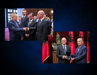 Dekorata &#039;Gjergj Kastrioti Skënderbeu&#039;, Meta vlerëson ish-presidentin e Bundestagut gjerman