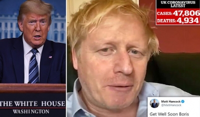 ‘Të gjithë amerikanët luten për të’, mesazhi i Trump për Boris Johnson. Kryeministri britanik kalon natën në spital.