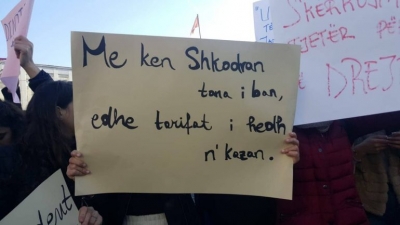 Edhe Shkodra në protestë