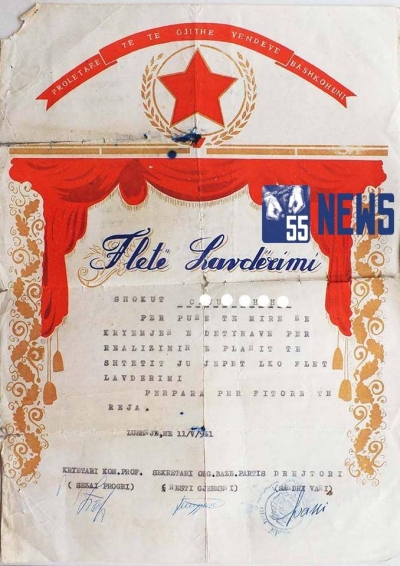 1961/Fletëlavdërimi “përpara për fitore të reja”