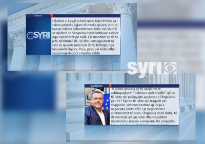 Eurodeputeti Lega flet për SYRI TV: &#039;Paketa anti-shpifje&#039; vë në diskutim integrimin