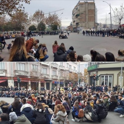 FOTOGALERIA/ Çfarë ndodhi sot në protestën e studentëve