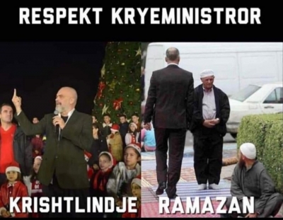 Memeja virale/ Edi Rama dhe respekti i tij për fenë