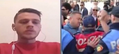 Studenti tregon dhunën në komisariat: Na mbajtën në birucë me fraktura dhe hemorragji