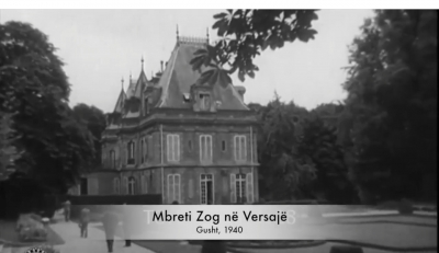Një filmim i rrallë i Mbretit Zog në Francë