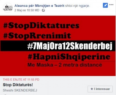 &#039;Stop diktaturës&#039;/ Rikthehen protestat në Tiranë