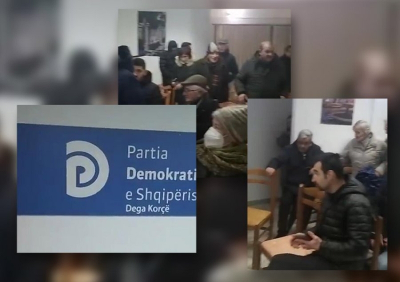 Komisioni i Rithemelimit dhe mbështetësit e Berishës rimarrin selinë e PD dega Korçë