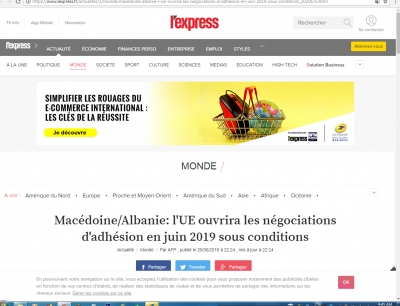 Negociatat Shqipëri-BE...Ja se çfarë shkruan revista franceze EXPRESS